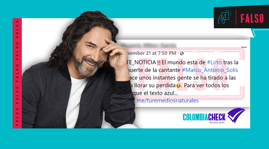 Cuidado Publicaciones sobre la muerte de Marco Antonio Solís son falsas y pueden ser peligrosas