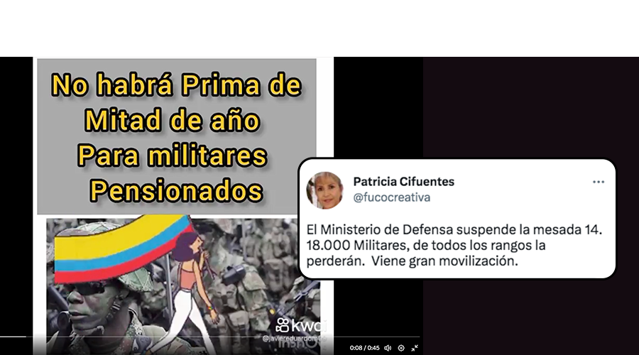 El Ministerio de Defensa no suspendió la mesada 14 en 2023 ColombiaCheck El Ministerio de Defensa no suspendió la mesada 14 en 2023 ColombiaCheck