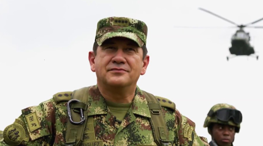 Juan Pablo Rodríguez Barragán. Foto: Fuerzas Militares de Colombia en YouTube.