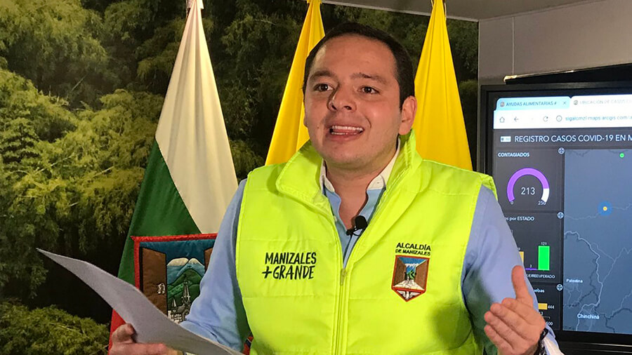 Carlos Mario Marín Correa. Foto: @Alcalde_Verde en Twitter