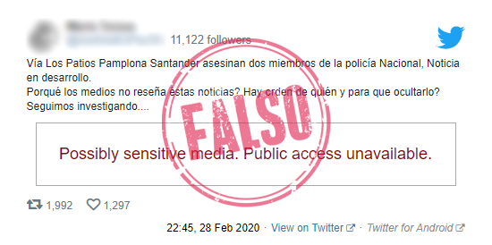 Trino viral con video de policías supuestamente asesinados en Norte de Santander