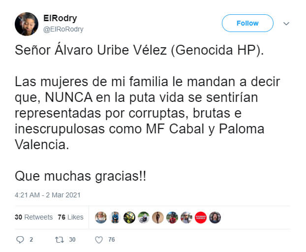 Trino indignado con frase apócrifa de Uribe en meme que imita a El Tiempo