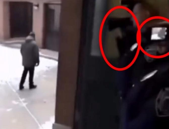 Detalle del video donde se señala la inconsistencia de la cámara