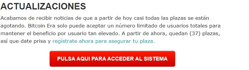 Actualización bitcoin Era