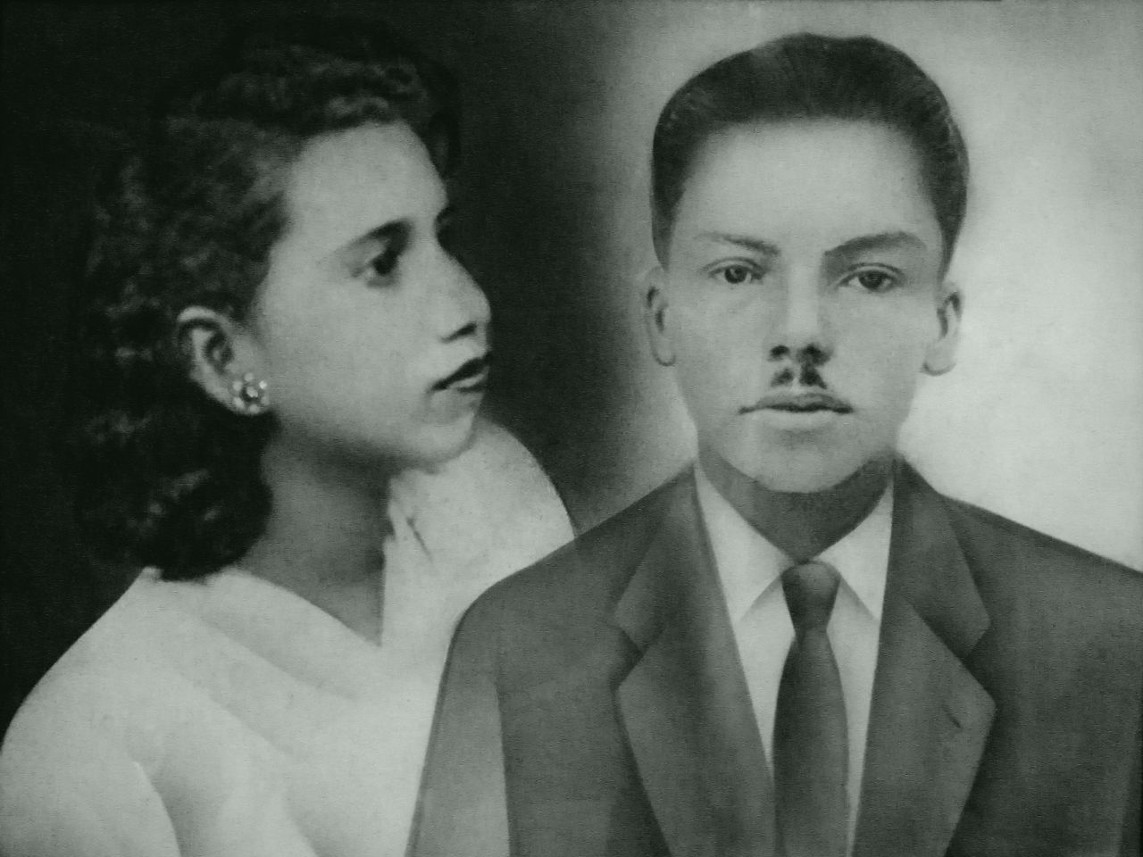 Pedro Fernández González y Ana Yepes en los años 60.