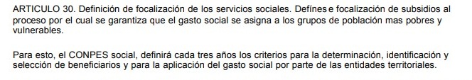 Artículo 30 de la Ley 60 de 1993