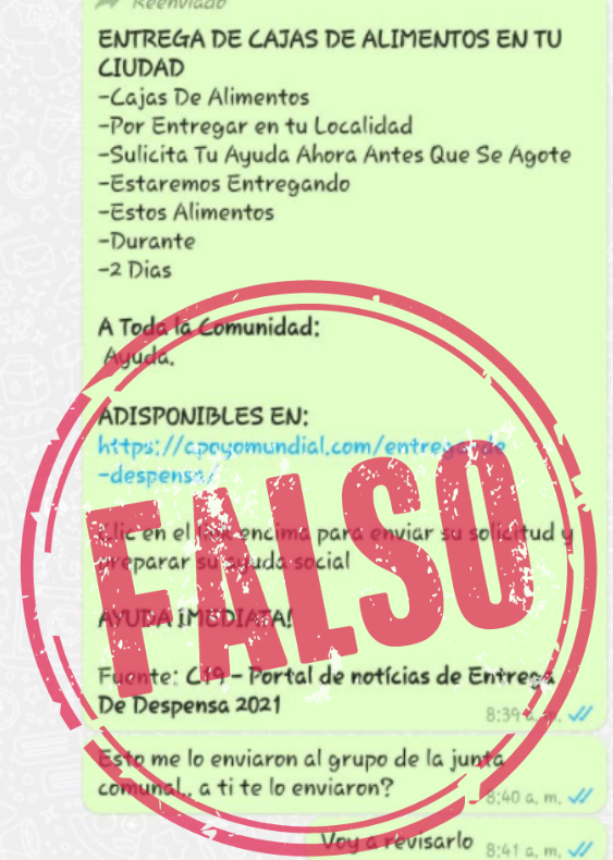 Cadena_entrega_caja_alimentaria_falsa