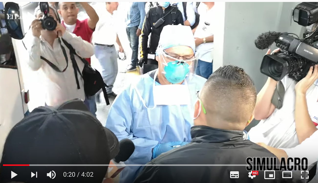 Foto video de El País de Simulacro en la Terminal