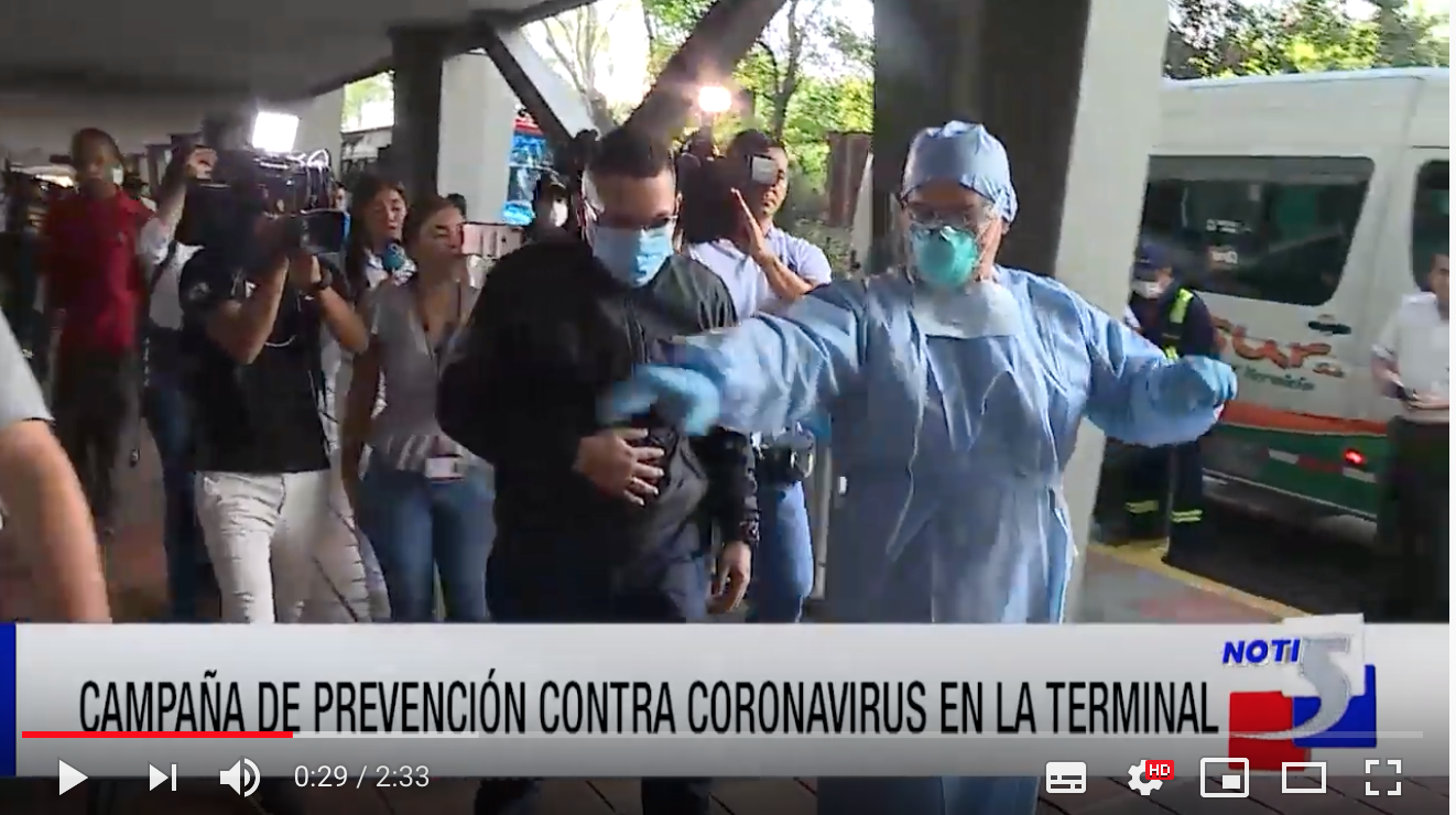 Foto de Noti5 de simulacro para prevenir casos de coronavirus en la Terminal de Cali
