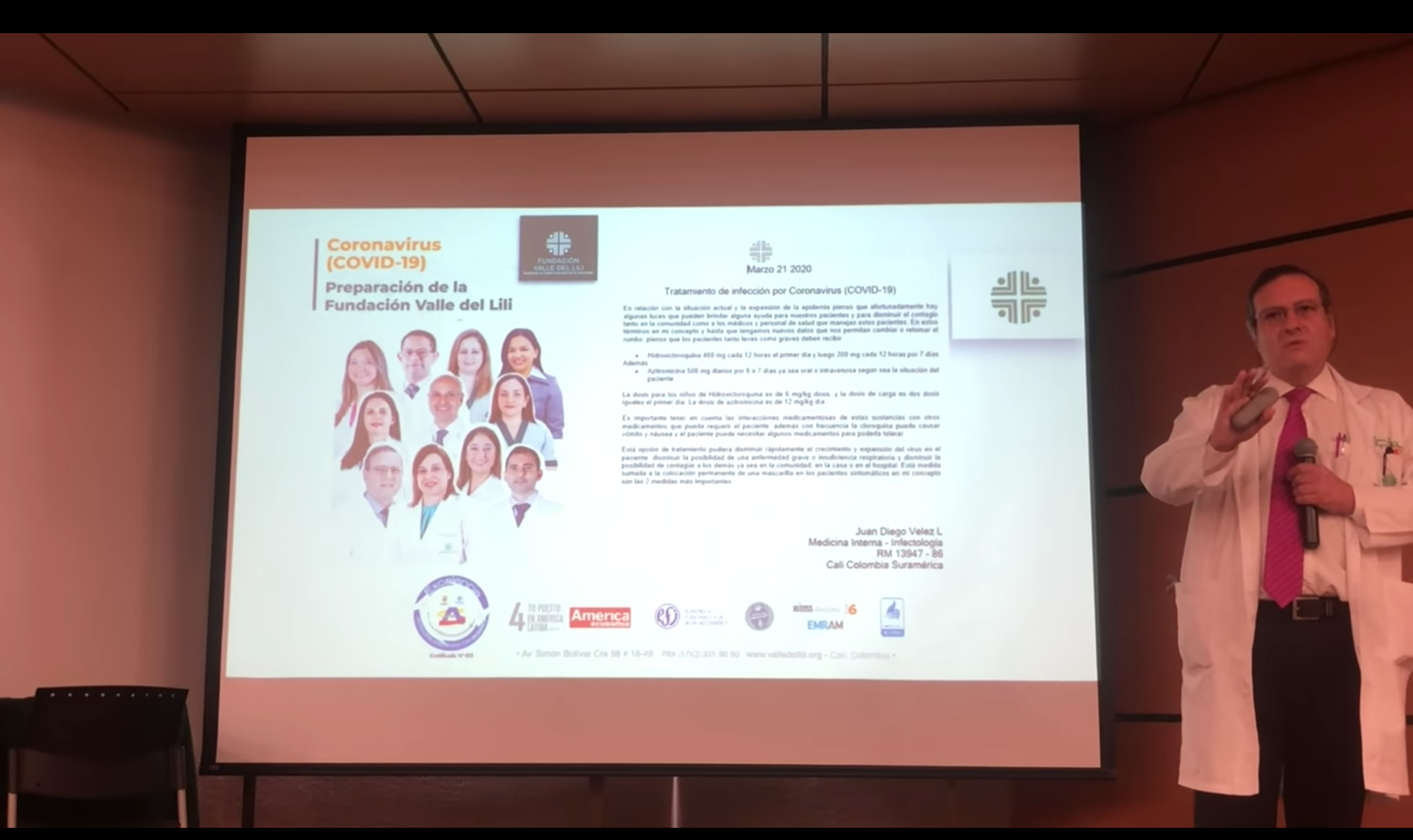 Rueda de prensa de Valle del Lili