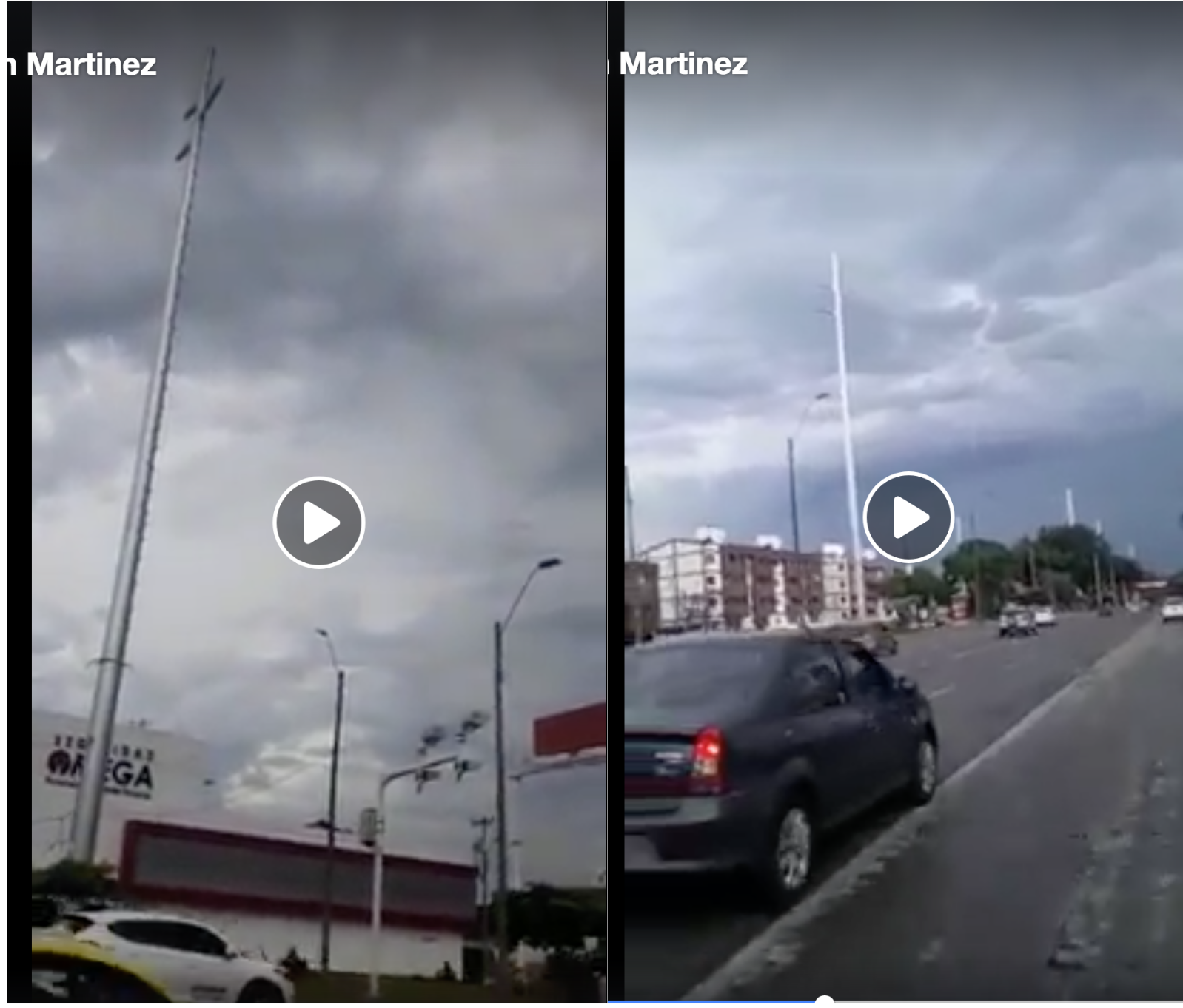 Capturas de pantalla del video de las falsas antenas 5G en Cali
