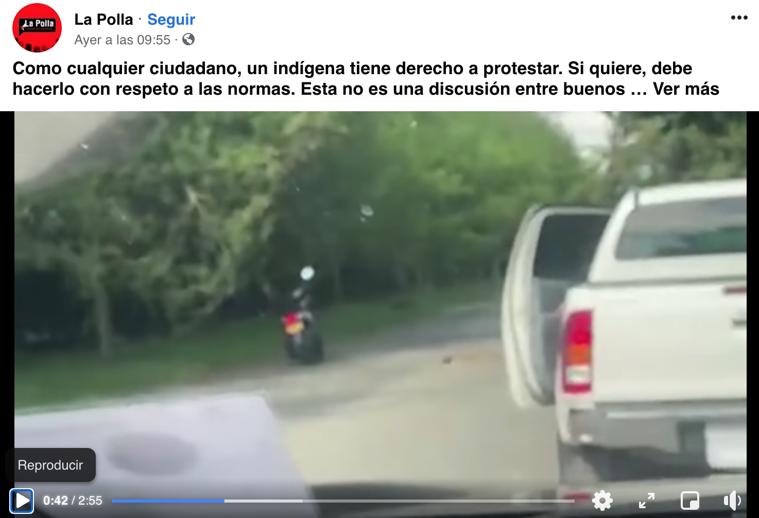 pantallazo del video de la polla