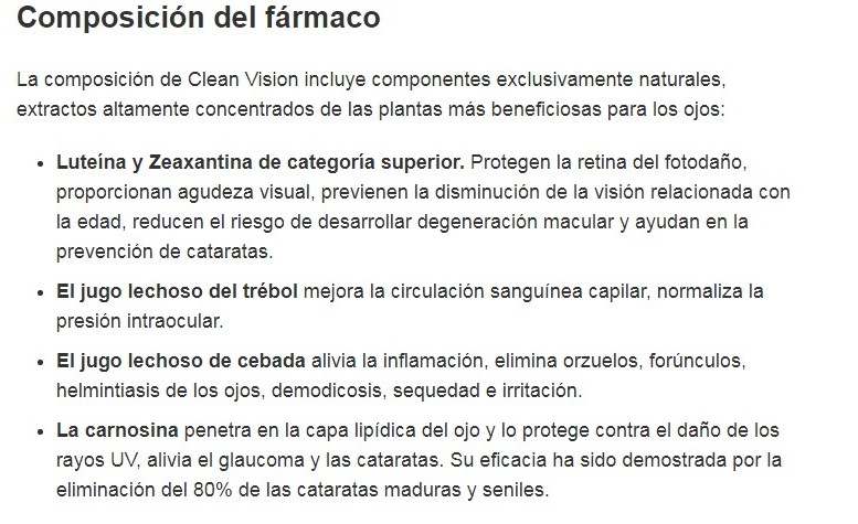 Componentes Clean Vision