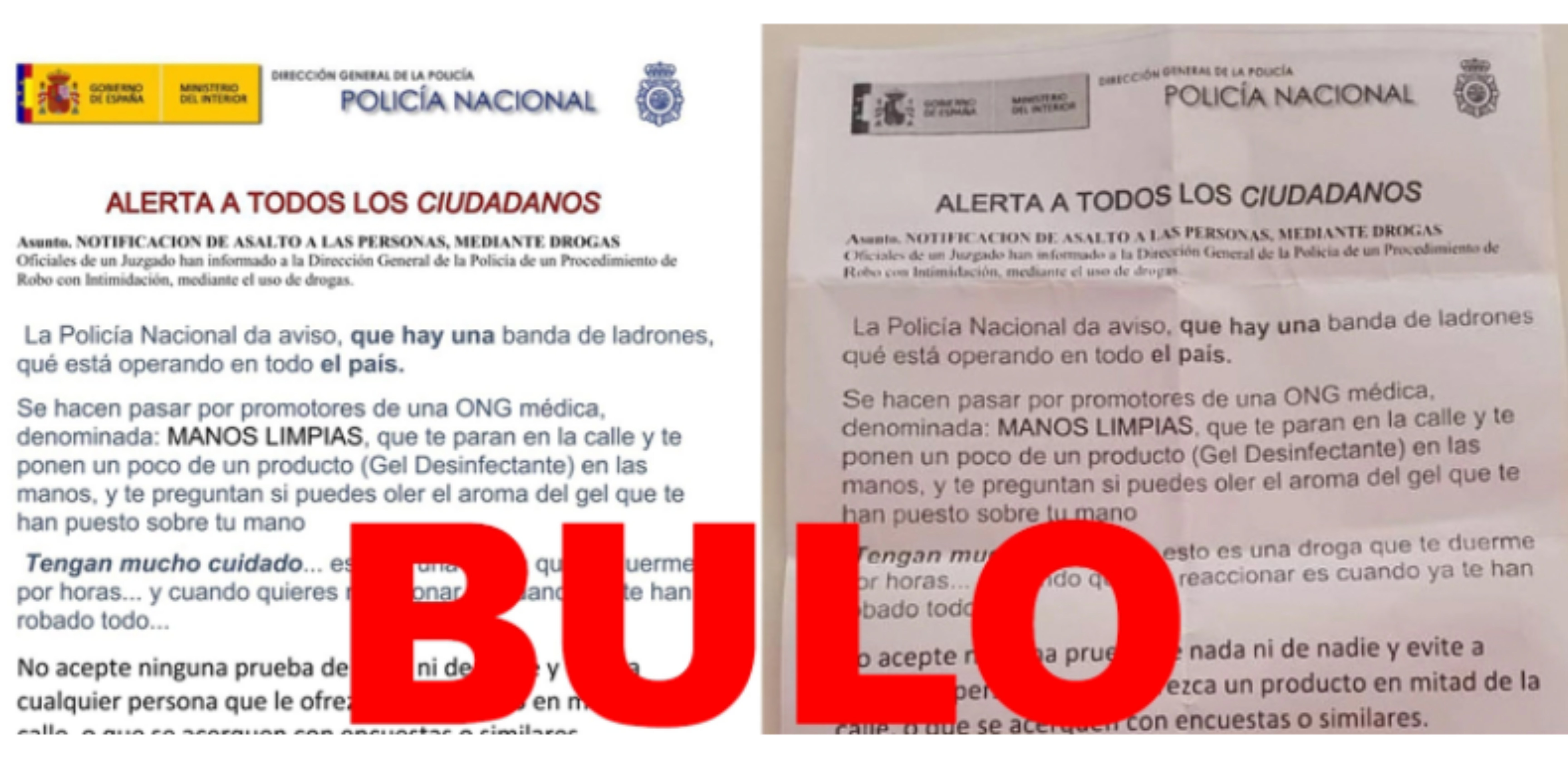 Desinformación Manos Limpias