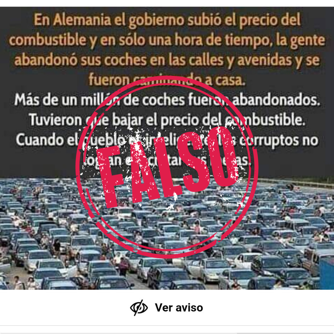 Desinformación protesta en Alemania
