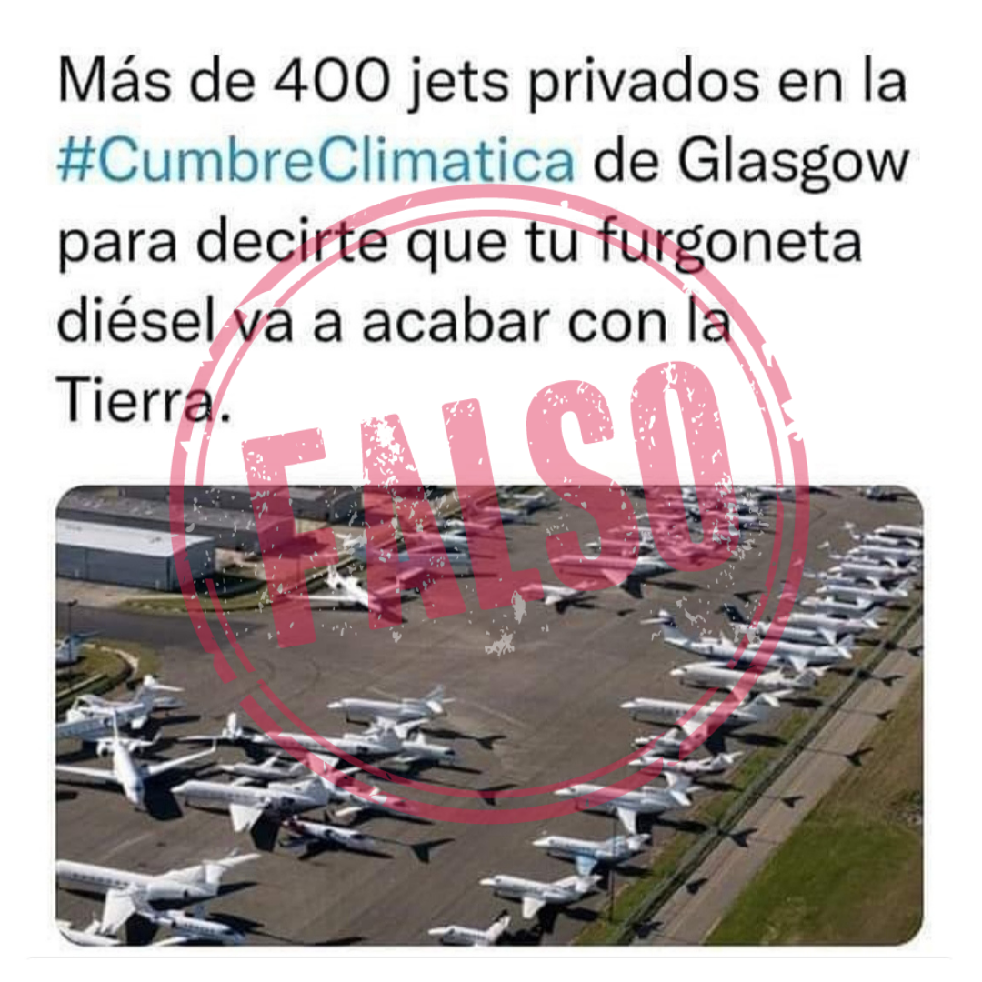 Desinformación jets privados en Glasglow