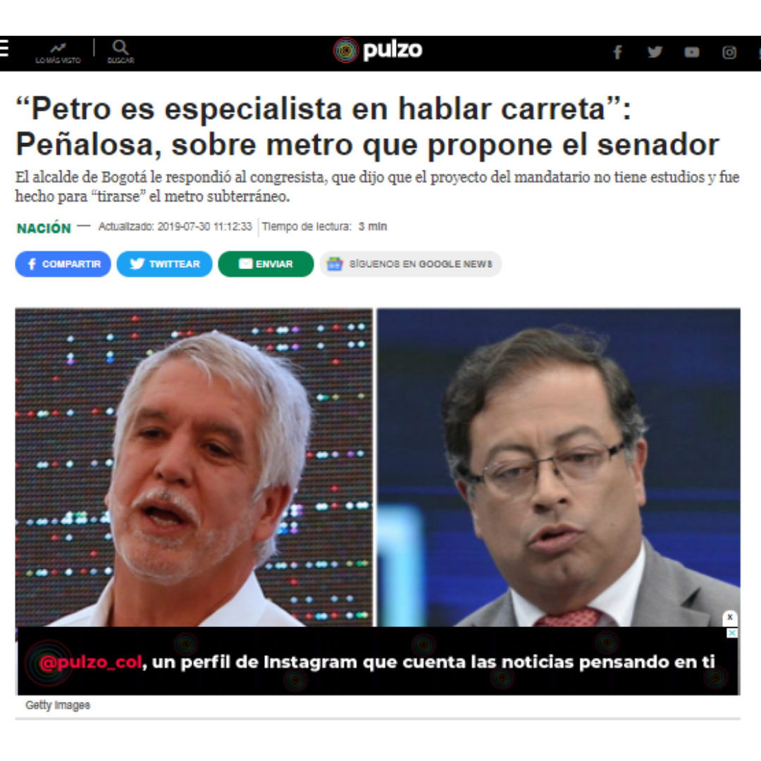 Nota original de Pulzo