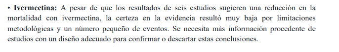 paho ivermectina 
