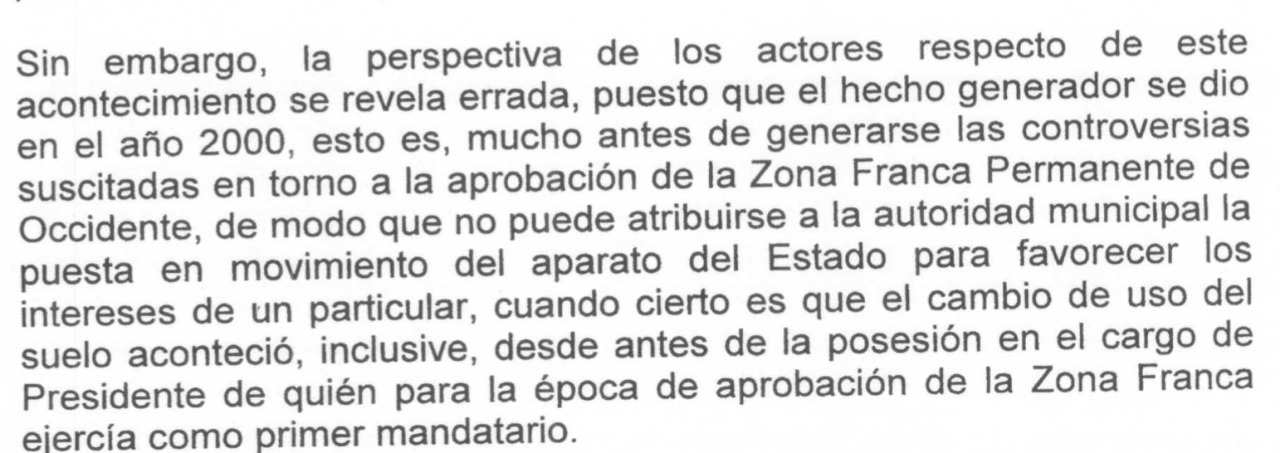 Aparte de sentencia enviado por Tomás Uribe a Colombiacheck