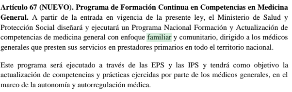 artículo 67 proyecto 010 