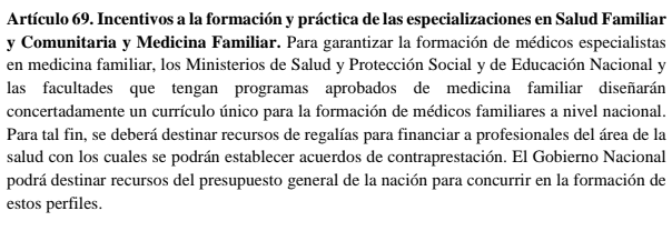 artículo 69 proyecto 010