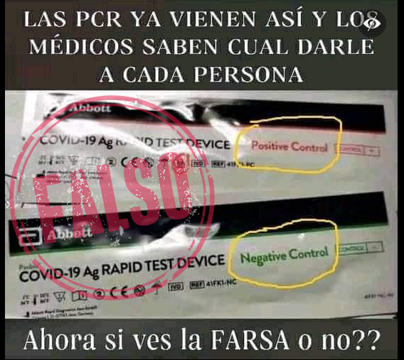 imagen con etiqueta de falso