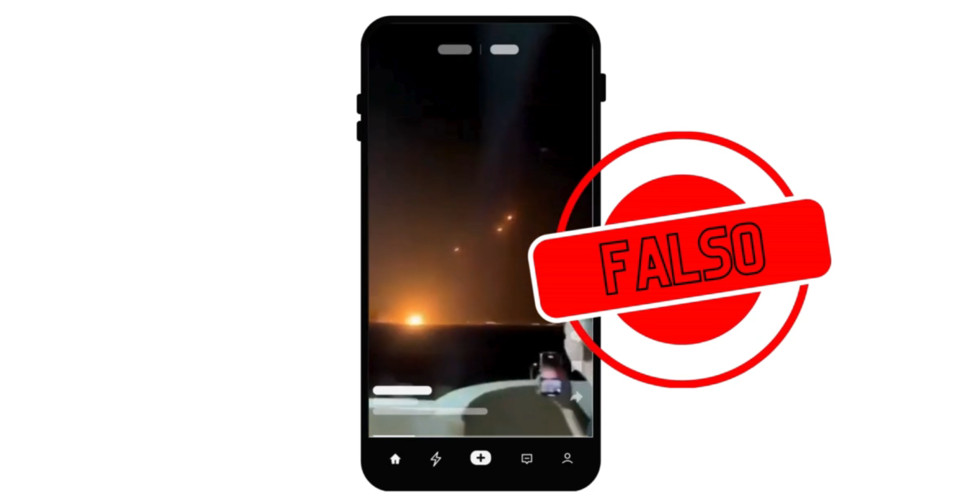 Video falso de bombardeos de Estados Unidos en Venezuela