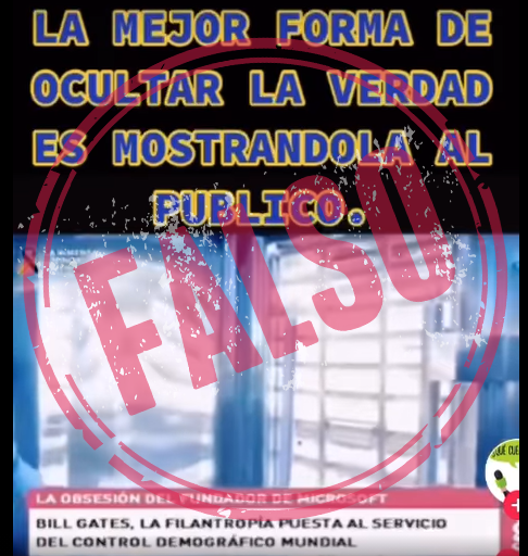 captura de pantalla video falso