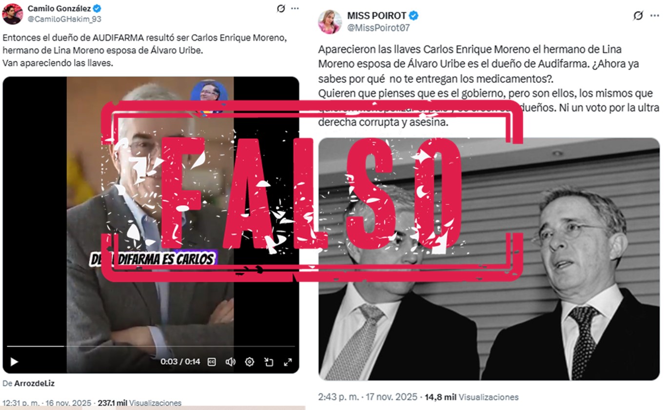 Desinformación sobre cuñado de Uribe