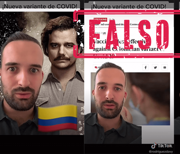 Etiqueta falso