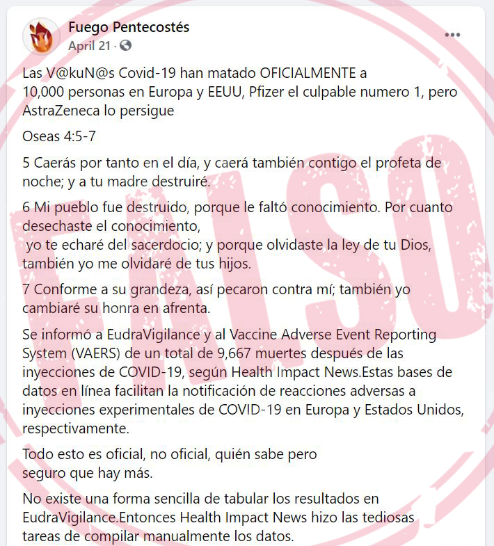 etiqueta falso