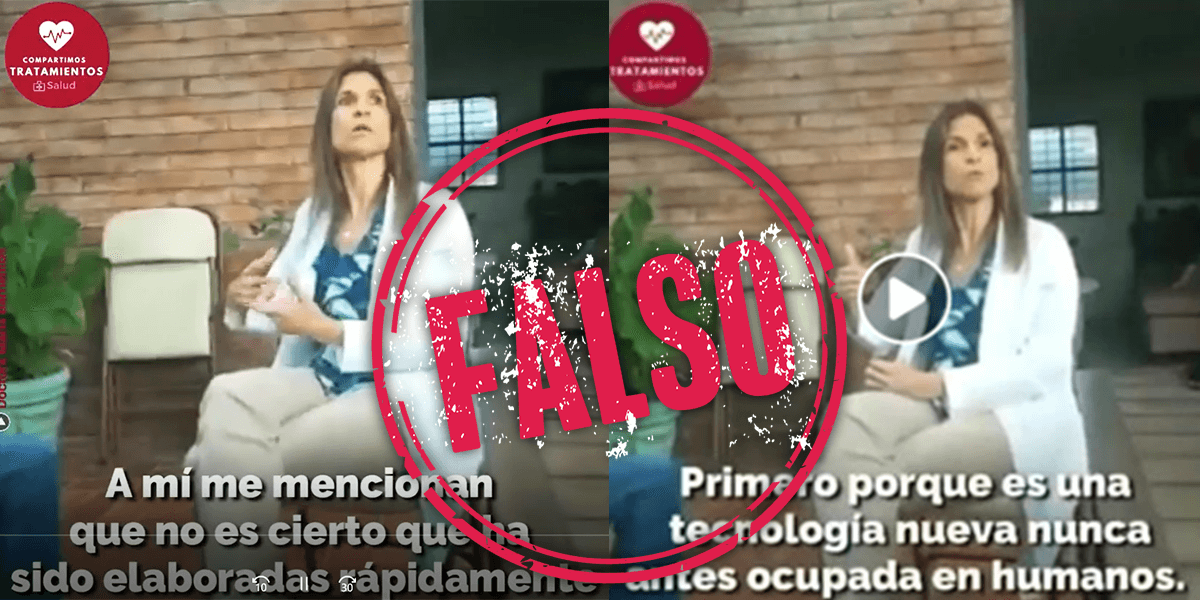 Dra Barrientos etiqueta falso