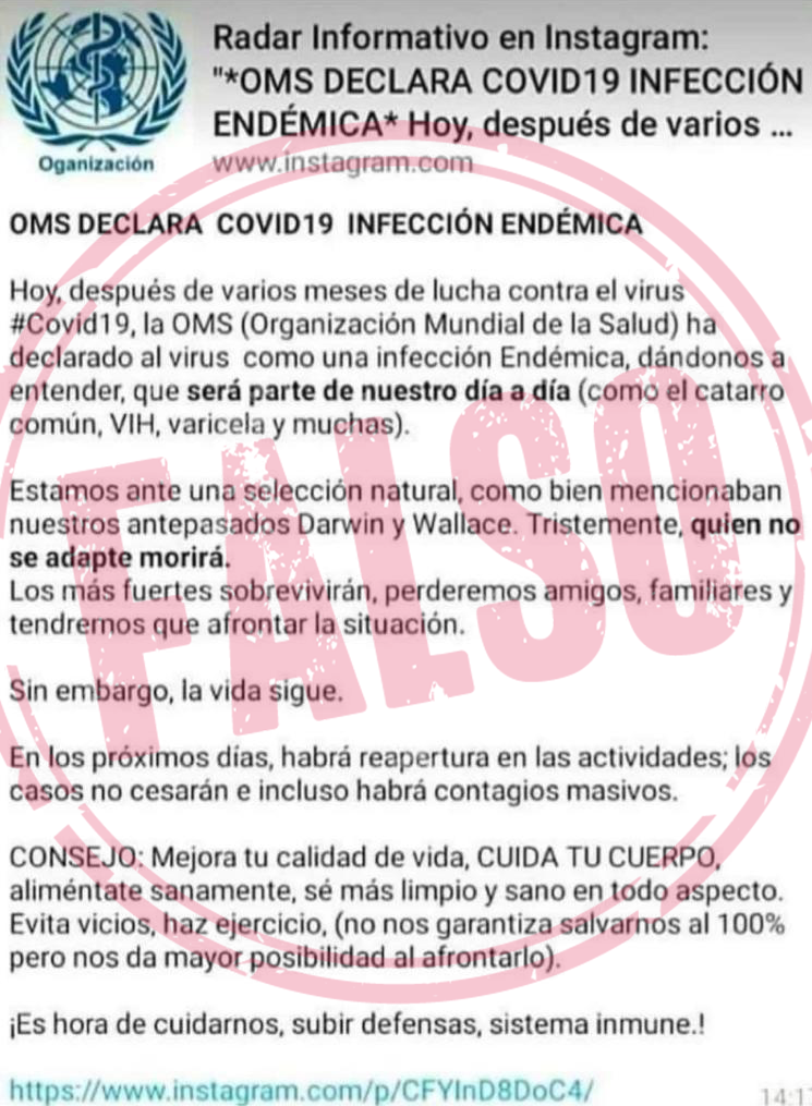 etiqueta falso