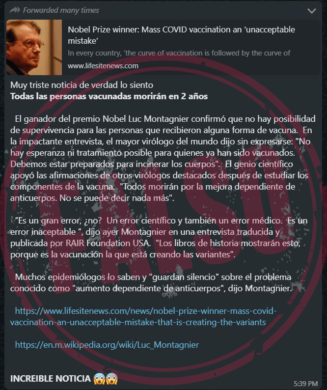 etiqueta falso