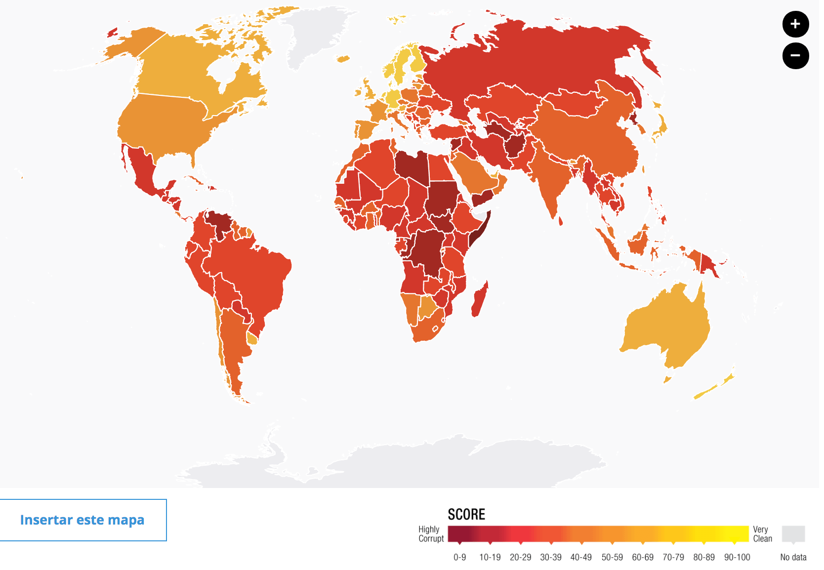 mapa de transparencia sobre corrupcion