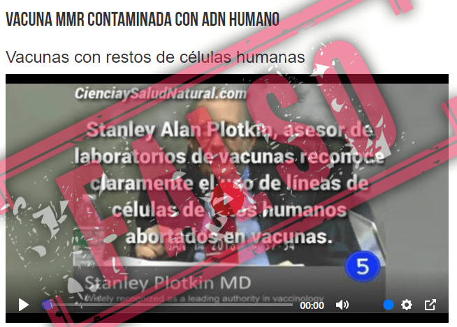 etiqueta falso