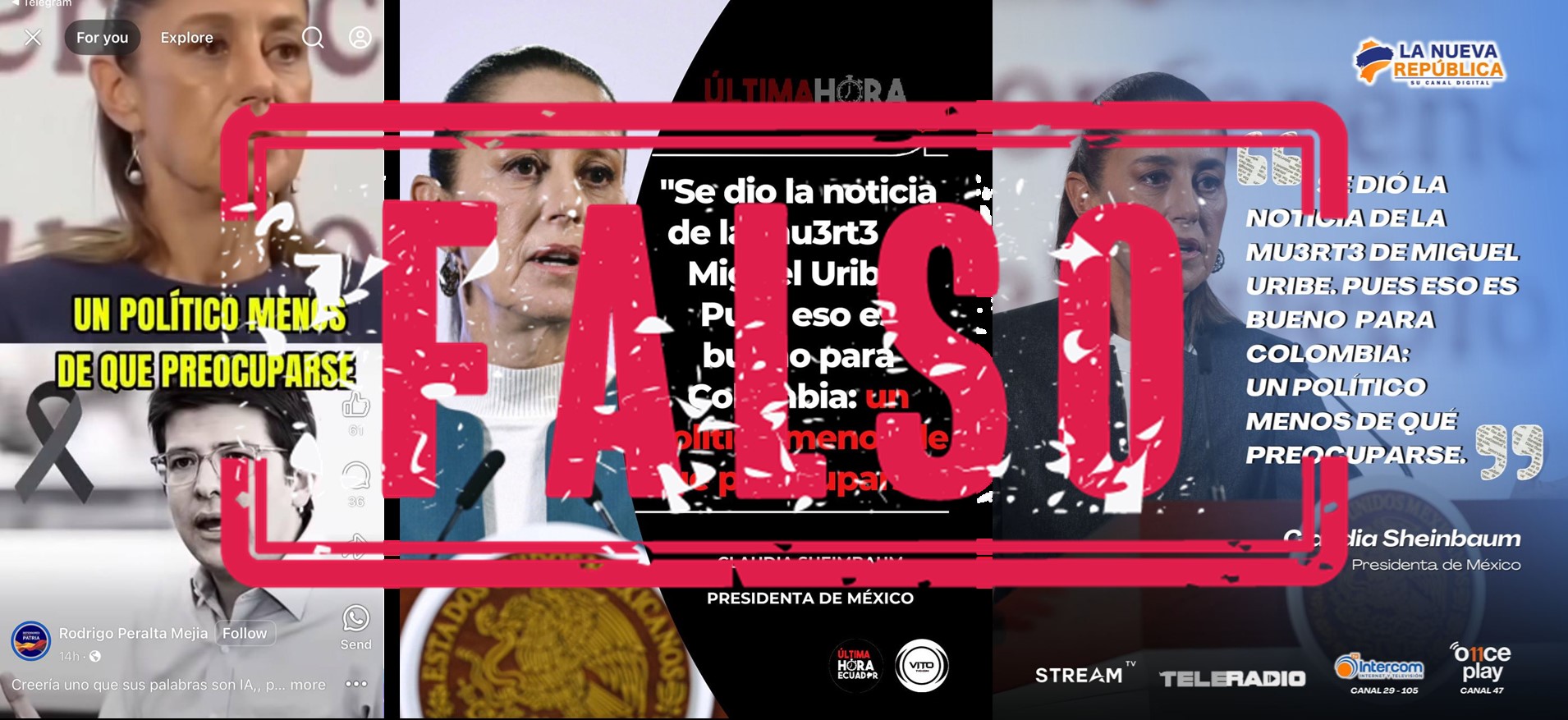 Falsas publicaciones