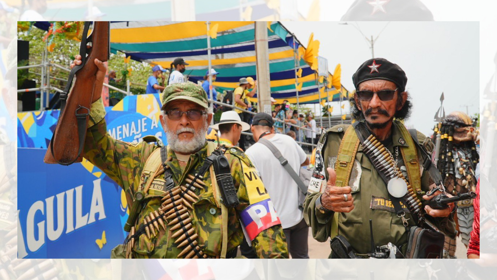 El Che Guevara y Raul Reyes