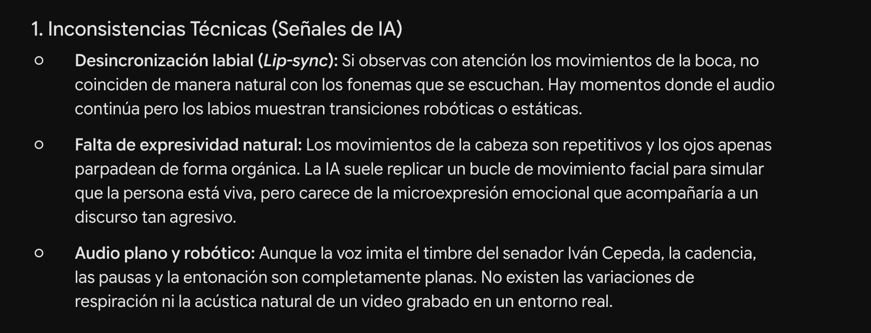 Análisis Synth ID