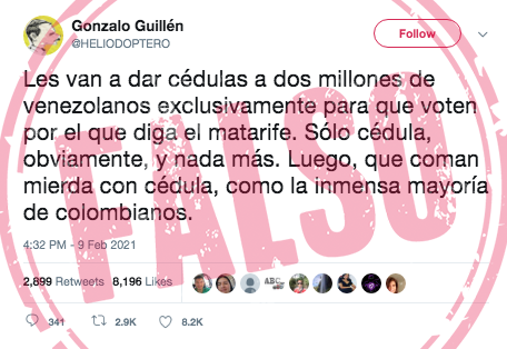 Gonzalo_Guillen_cedulas_venezolanos_falso