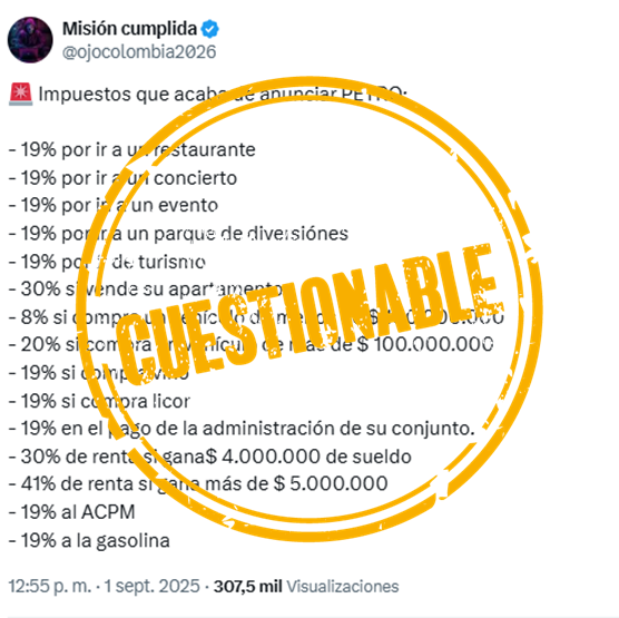 tuit cuestionable