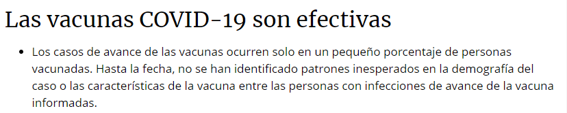 vacunas efectivas
