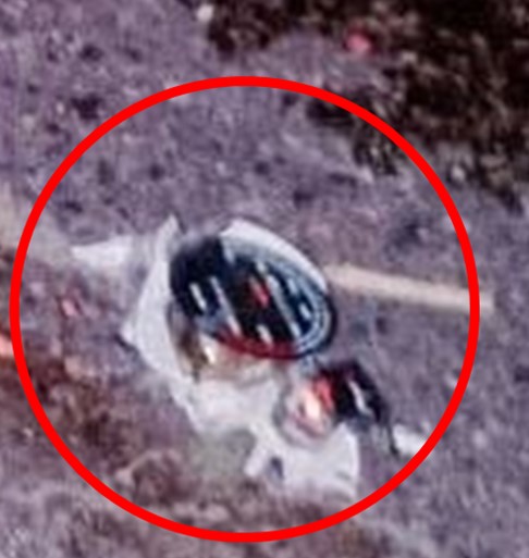 Velocímetro tirado en la carretera