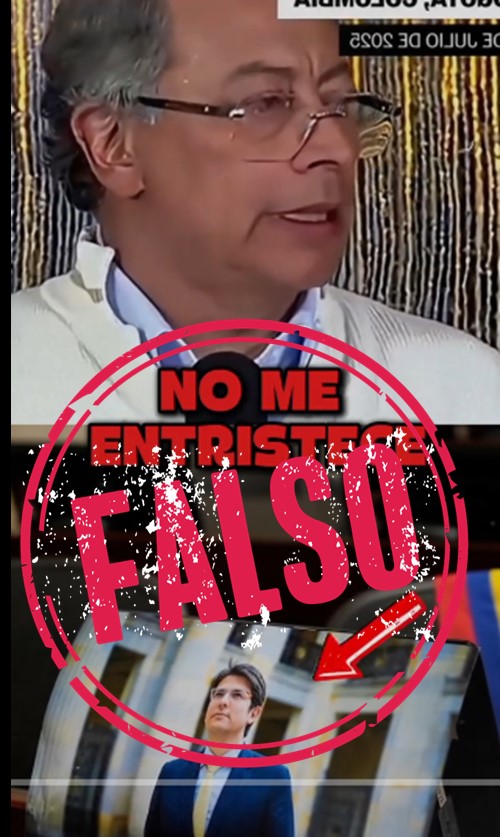 Declaración falsa de Petro
