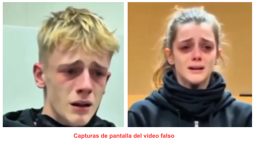 Video falso de jóvenes condenados en Francia por protestas