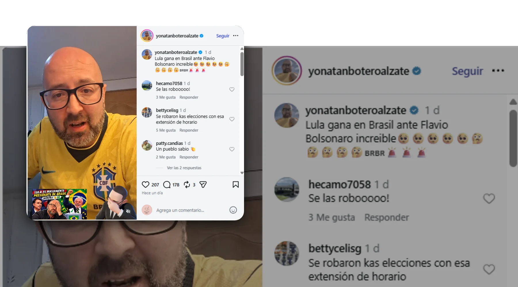 Video sobre elecciones en Brasil