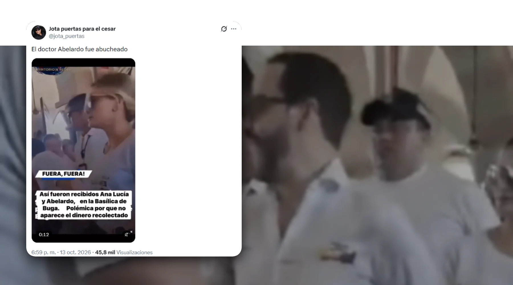 Video que supuestamente muestra a De la Espriella abucheado en la Basílica de Buga es un montaje